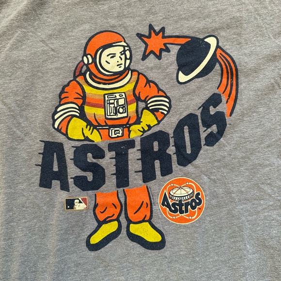 Houston Astros Logo T-Shirt Mitchell and Ness - Picture 4 of 5